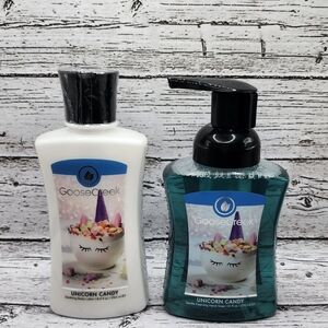 GOOSE CREEK GIFT BUNDLE ~ UNICORN CANDY ~ MOISTURIZING BODY LOTION & HAND SOAP!!